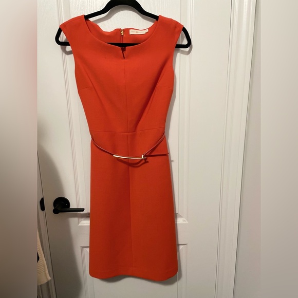 Tory Burch Orange Sleeveless dress. Size 2 - Picture 2 of 5